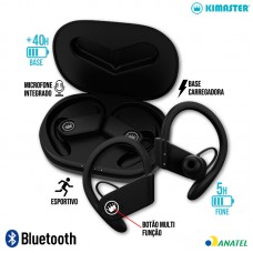 Fone Bluetooth TWS200 Kimaster - Preto